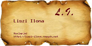 Liszi Ilona névjegykártya